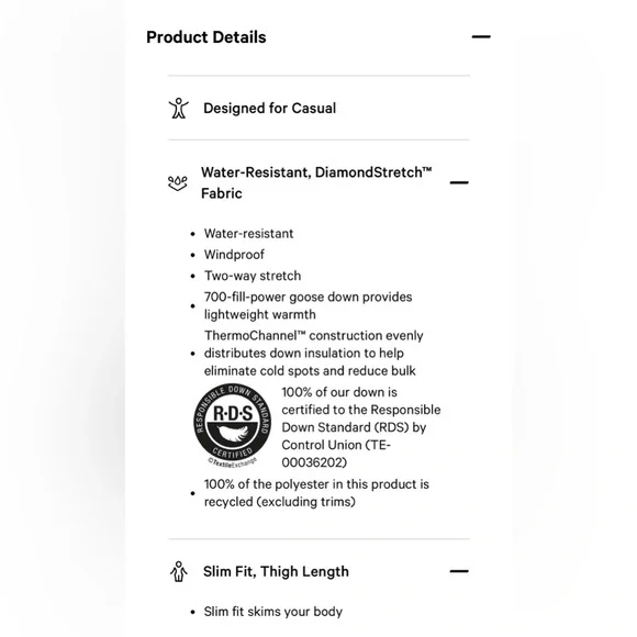 Lululemon Pack It Down Long Jacket - Black Size 10 - Picture 6 of 7